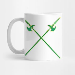 Crossed Halberds (Green) Mug